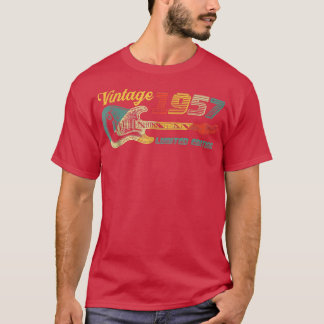 Camiseta Guitar Lover 65Year Old Vintage 1957 Limited Editi