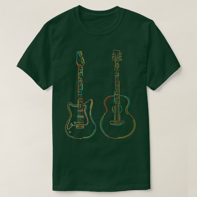 Camiseta Guitar Lover Apparel Guay Ilustraciones para guita (Diseño del anverso)