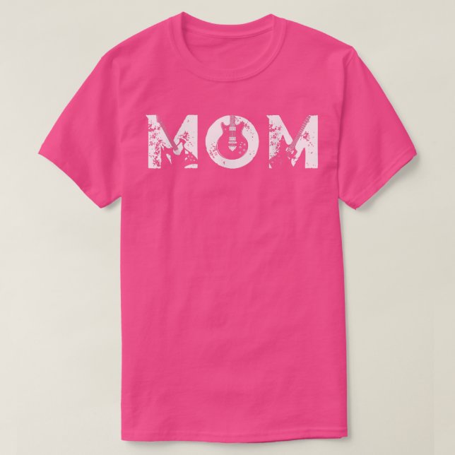 Camiseta Guitar Lover Guitarist Mom Funny Music Mother's Da (Diseño del anverso)