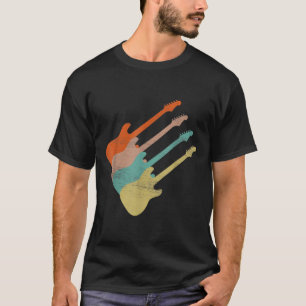 Camiseta Guitar Lover   Guitarra Eléctrica Vintage