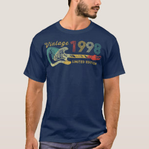 Camiseta Guitar Lover Regalos De 24 Años Vintage Limite 199