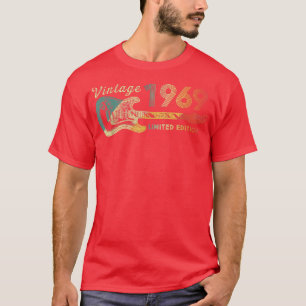 Camiseta Guitar Lover Regalos De 53 Años Vintage Limite 196