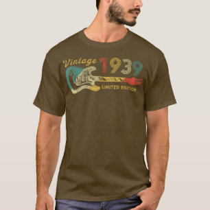 Camiseta Guitar Lover Regalos De 83 Años Vintage Limite 193