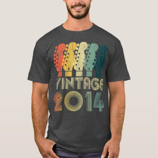 Camiseta Guitar Lover Regalos De 8 Años Vintage 2014 Limite