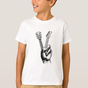 Camiseta Guitar Lover Say Hi Guitar Gift