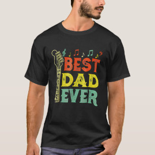 Camiseta Guitar Mejor Papá del Mundo Acorde Guitarrista Día