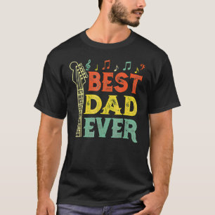 Camiseta Guitar Mejor Papá del Mundo Acorde Guitarrista Día