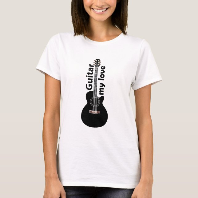 Camiseta Guitar mi amor guitarra (Anverso)