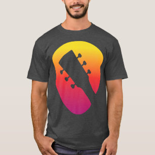 Camiseta Guitar Moonlight Nature Lake Shadow Loves String M