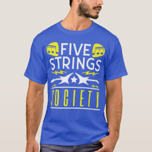Camiseta Guitar Music Lover Five Strings Society504