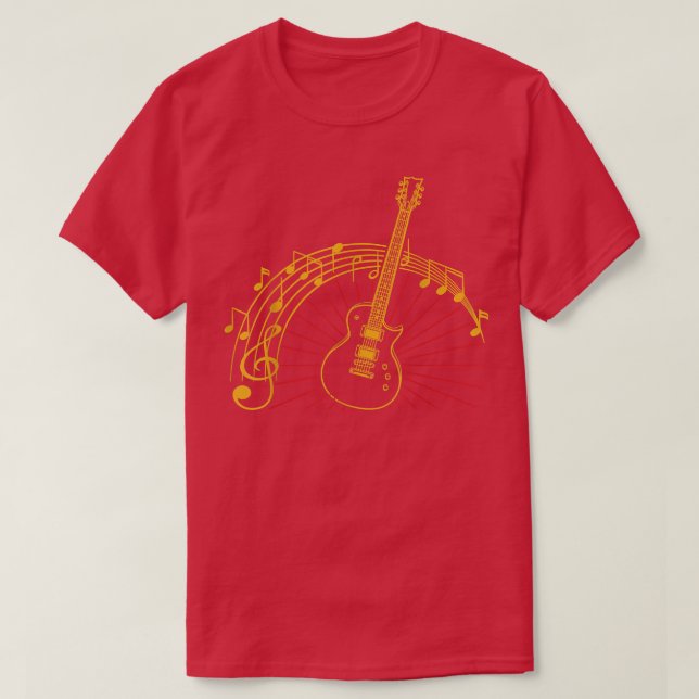 Camiseta Guitar Music Lover Guitar (Diseño del anverso)