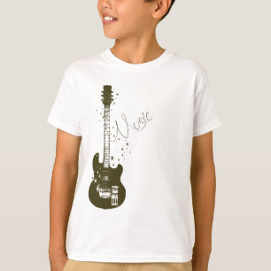Camiseta Guitar - Música Power Kids Ringer T-Shirt