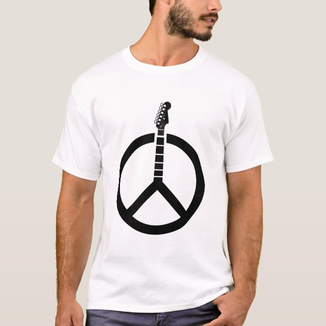 Camiseta Guitar Peace Sign (Anverso)