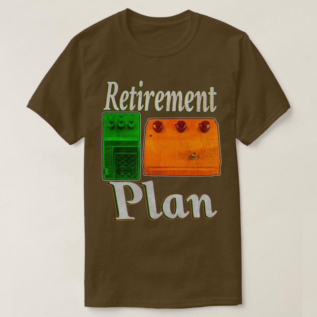 Camiseta Guitar pedal retirement plan guitar pedals Klon ts (Diseño del anverso)