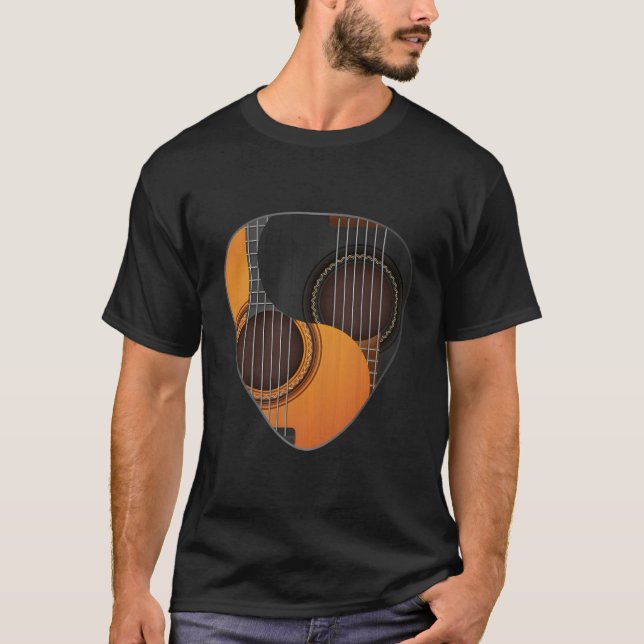 Camiseta Guitar Pick Yin Yang Guitarist (Anverso)