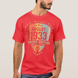 Camiseta Guitar PickLegends Were Born In August 1933 Guitar