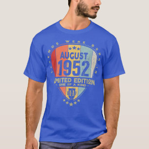 Camiseta Guitar PickLegends Were Born In August 1952 Guitar