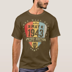 Camiseta Guitar PickLegends Were Born In May 1943 Guitar Pr