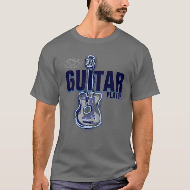 Camiseta guitar player (Anverso)