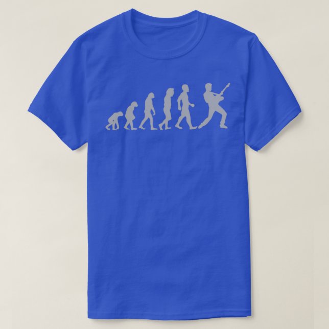 Camiseta Guitar Player Evolution (Diseño del anverso)