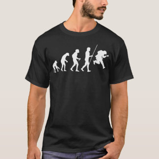 Camiseta Guitar Player Musician Jumping Guitarist Evolution