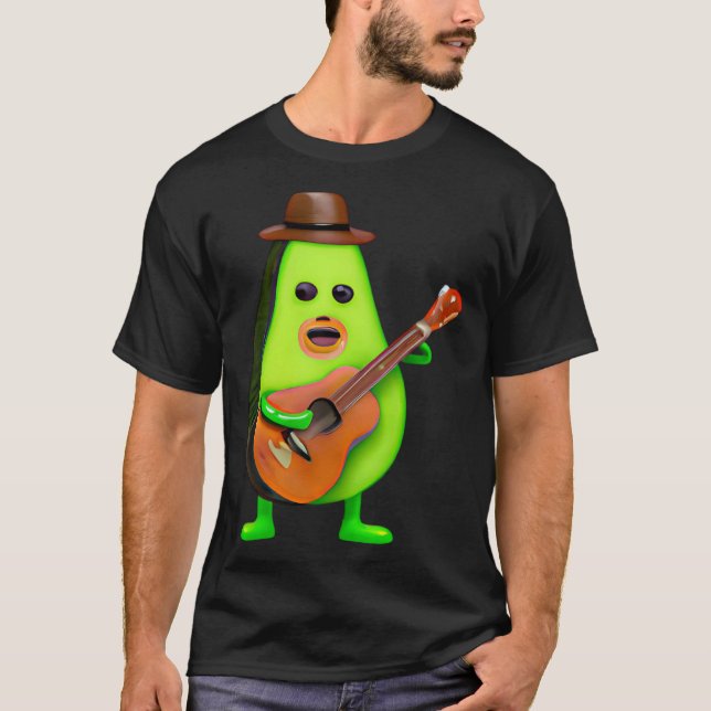 Camiseta Guitar Playing Avocado (Anverso)
