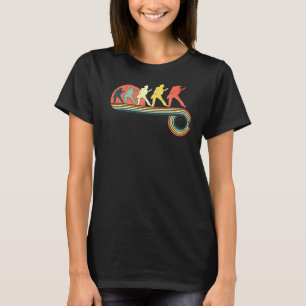 Camiseta Guitar Rock Dude Retro Vintage Sunset Rainbow