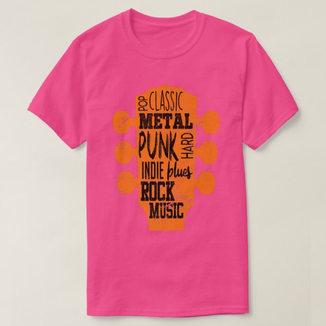 Camiseta Guitar Rock Music Punk Rock Classic Rocker Guitari (Diseño del anverso)