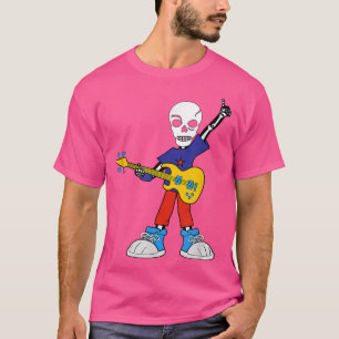 Camiseta Guitar Rockstar Skeleton I Music I Rock Music T-Sh