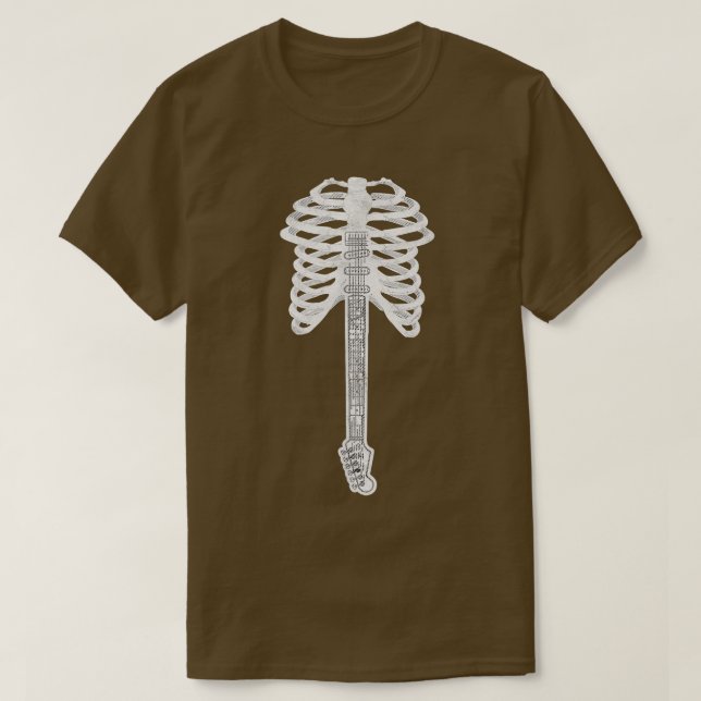 Camiseta Guitar Skeleton T-Shirt (Diseño del anverso)