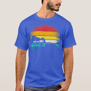 Camiseta Guitar Sunset Vintage rees City Lake Reflection Re