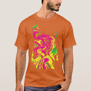 Camiseta Guitar Swirl psicodélico