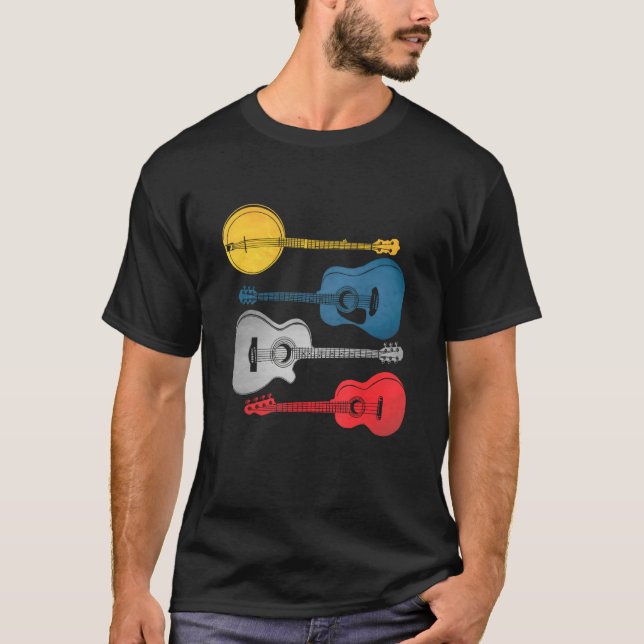 Camiseta Guitar tshirt, guitar tshirt for men, guitar shirt (Anverso)