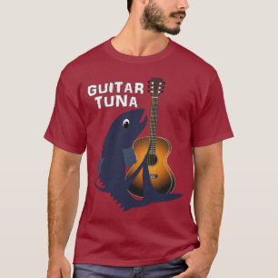 Camiseta Guitar Tuna divertida Novedad Gráfico musical