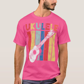 Camiseta Guitar Uke, músico hawaiano retro ukulele