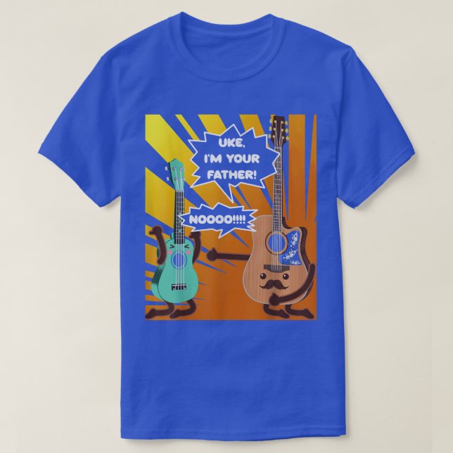 Camiseta Guitar Uke Soy Tu Padre Día Guitarista 14 (Diseño del anverso)