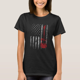 Camiseta Guitar USA Bandera Cute Guitarra Patriótica 1
