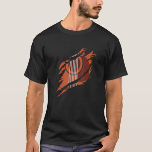 Camiseta Guitar Vintage Retro 80 Rock & Roll Music
