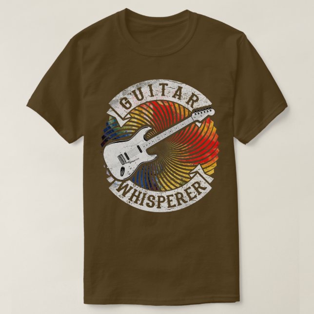 Camiseta Guitar Whisperer Electric Pick Rock Music  Gifts  (Diseño del anverso)