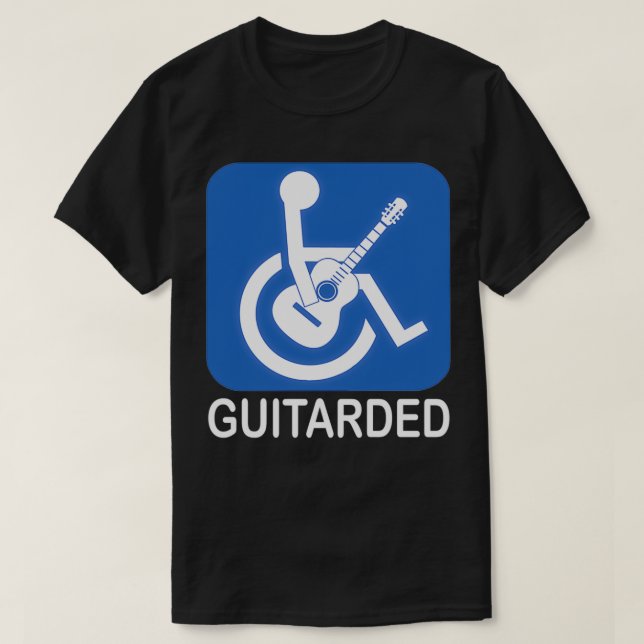 Camiseta Guitared Funny Chiste Guitarra (Diseño del anverso)
