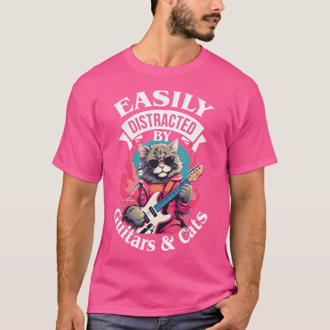 Camiseta Guitariano de guitarra de traje de guitarra de mús (Anverso)