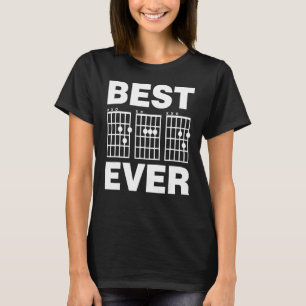 Camiseta Guitariano Mejor Papá Ave Coros De Guitarra