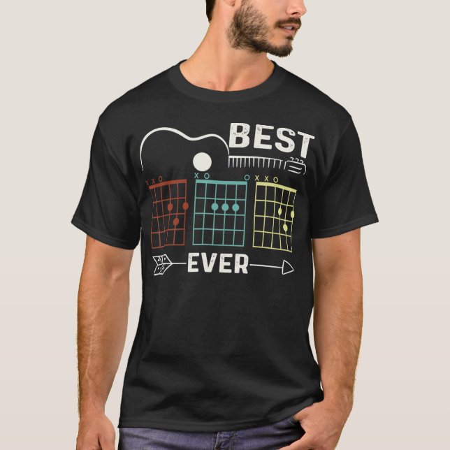 Camiseta Guitariano Mejor Papá Guitarra Papá Fiordo Fath Ro (Anverso)