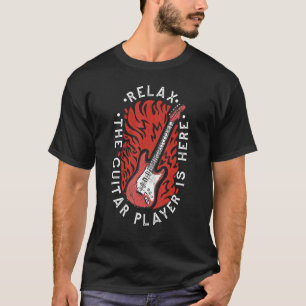 Camiseta Guitariano Relájese Con El Guitarrista Aquí Música