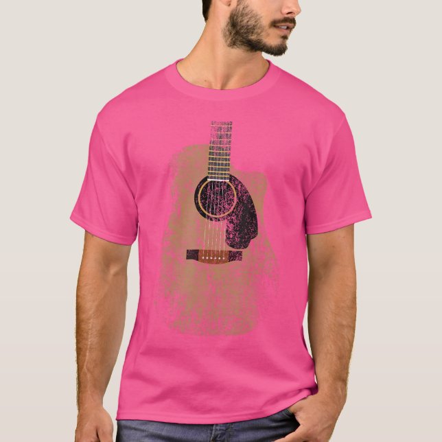 Camiseta Guitaris de Guitarra Acústica con problemas de vin (Anverso)