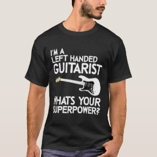 Camiseta Guitaris Lefty Guitar Player Retro