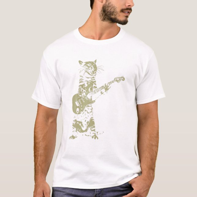 Camiseta Guitaris, músico de Guay de guitarra acústica (Anverso)