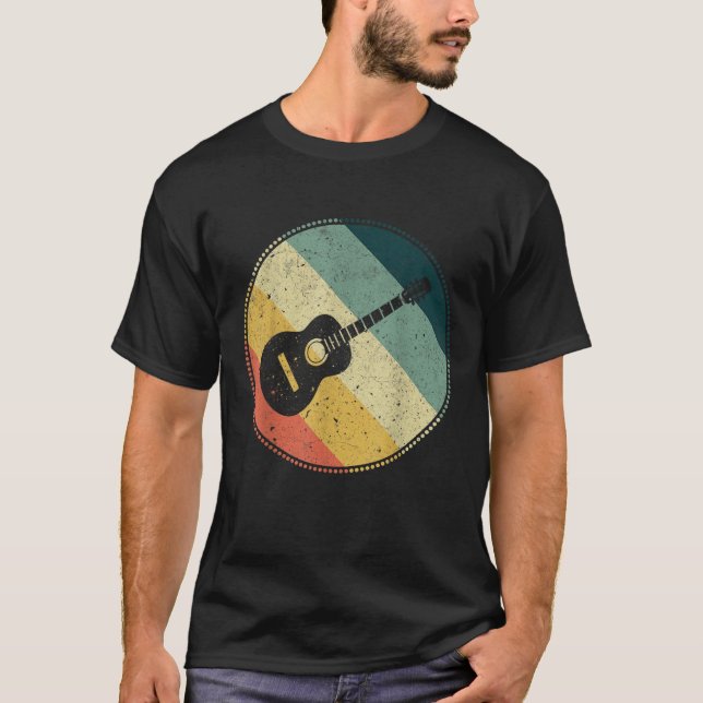 Camiseta Guitarismo de guitarra retro estilo vintage musi (Anverso)