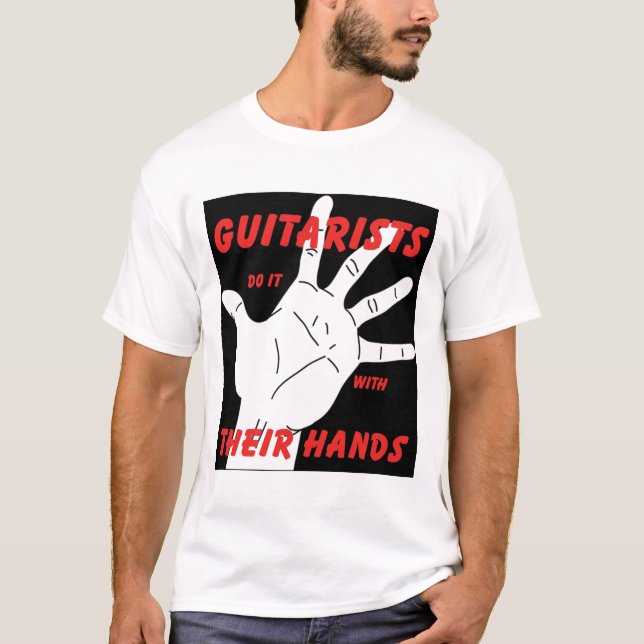 Camiseta guitarist_hands (Anverso)