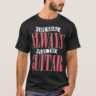 Camiseta Guitarist Life Goal Guitar Player Musician Funny G